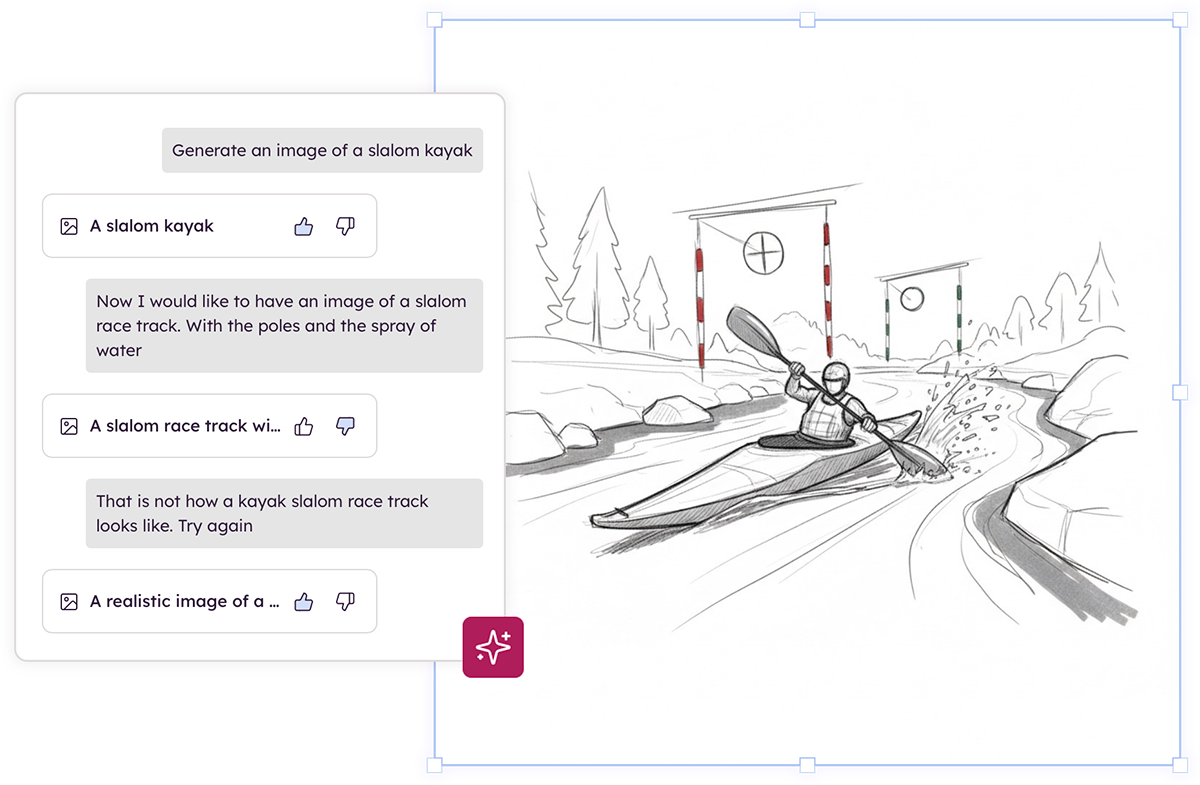 Generating sketch-style images using Balsamiq AI