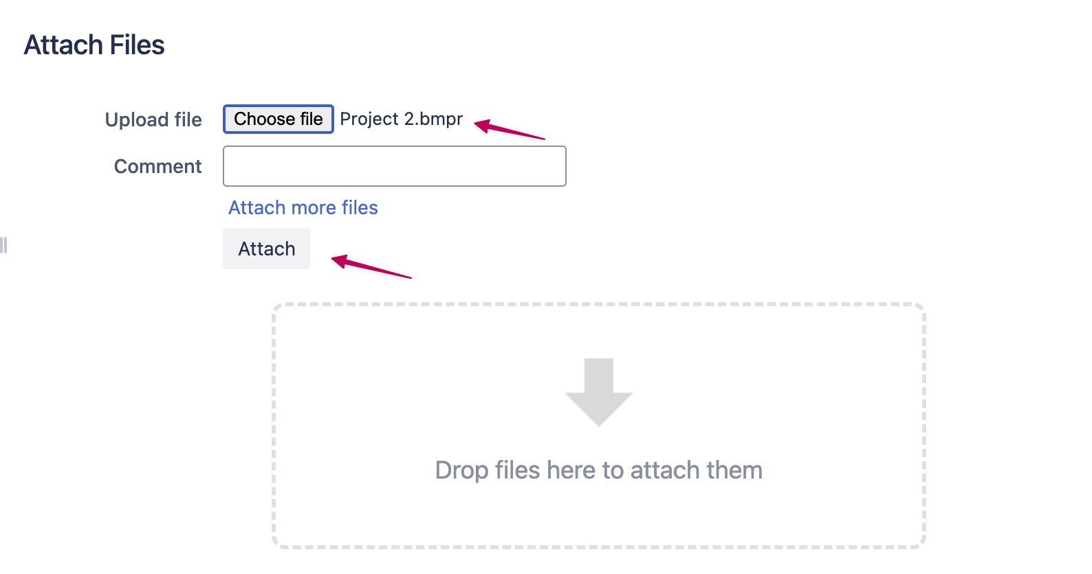 Upload a new .bmpr file to your Confluence page attachments to add another Balsamiq project.