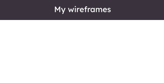 Center of top bar showing editable project name in Balsamiq editor.